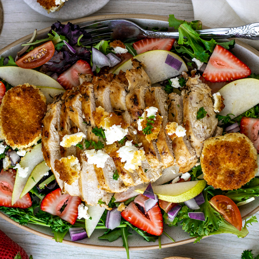 Grilled Chicken Cheese Salad