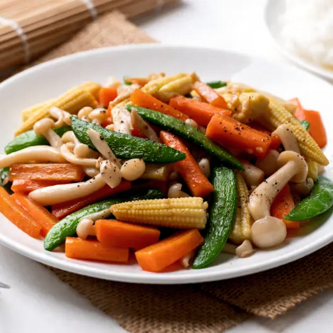 Mushroom Baby Corn Chilly Salad